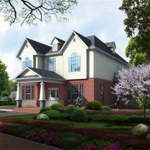 China Fast Assembly 2 Bedroom Prefab Homes Tiny Villa Prefabricated Light Steel Houses factory