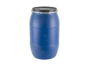 China Solid Liquid 120L Blue Barrel Cylindrical Plastic Drum 120L Capacity factory