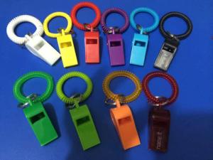 China Customized Color Flexible Wrist Coil and Whistle Combo factory