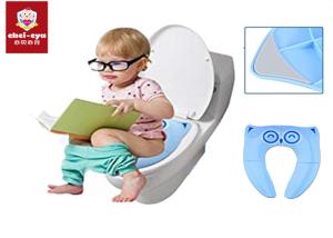 China AMAZON FBA Plastic Foldable Baby Toilet Seat , Folding Toilet Seat factory
