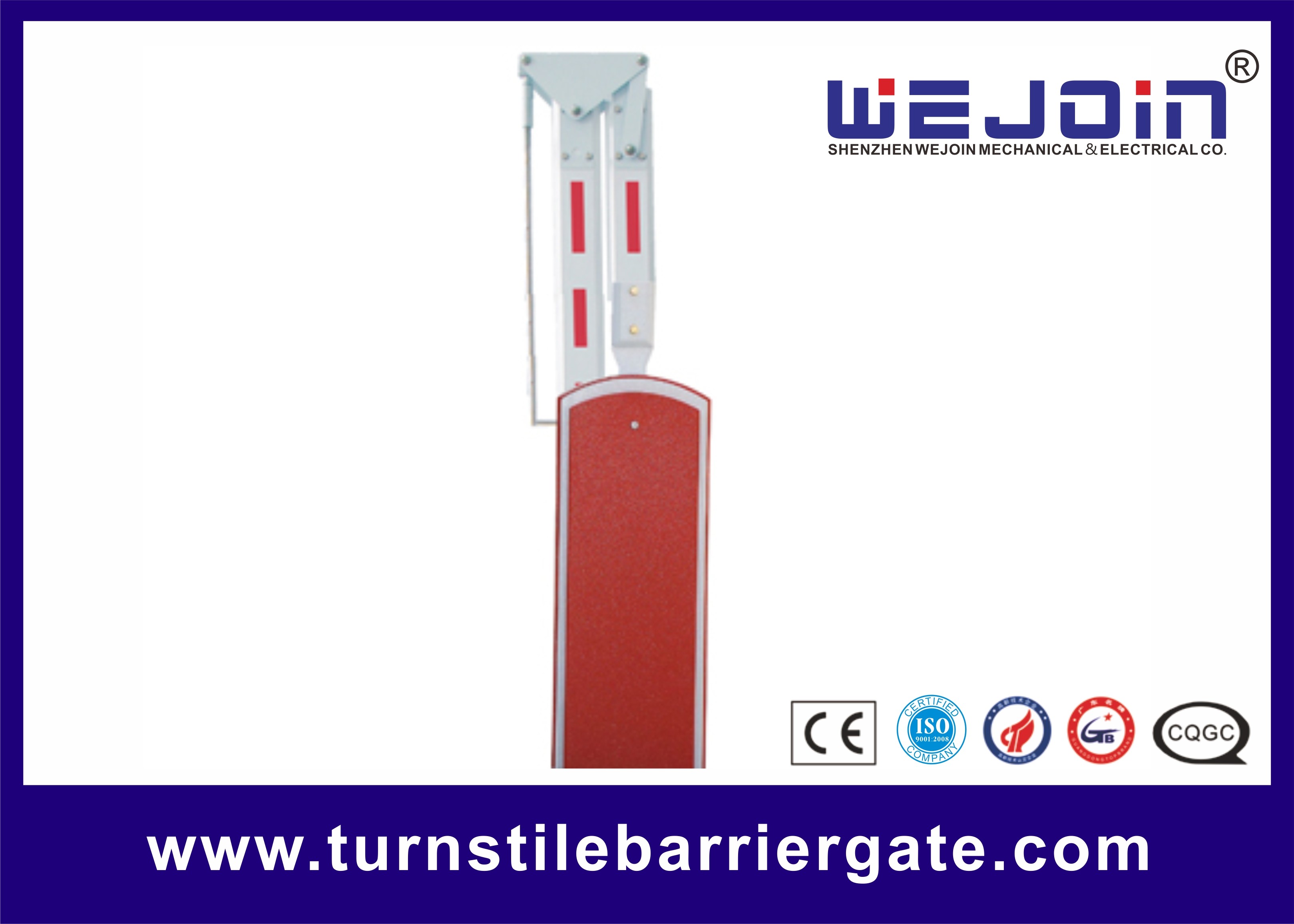 China Automatic Road Traffic Car Boom Barrier Gate 8 Metes Boom Length For Parking Lot factory