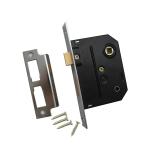 2 Lever Chrome Mortice Door Lock Brass / Steel Material 57.2mm Backset Size For