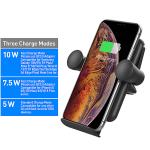 10W Qi Wireless Charging Vehicle Dock Dashboard Wireless Car Vent Charger