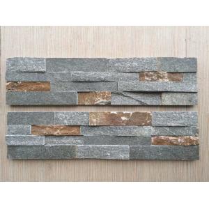 2.5-3cm Thickness Gray Slate Stacked Stone Veneer Panels