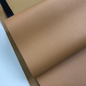 China 0.5mm Breathable Polyurethane PU Leather For Shoes Pinhole Pigskin Pattern factory