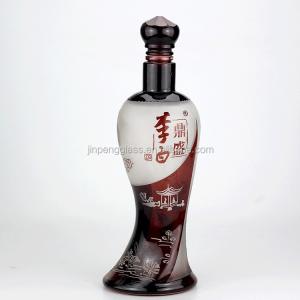 China Custom Design Female Body Special Shape Liquor Bottle 1000ml 750ml with Decal Surface factory