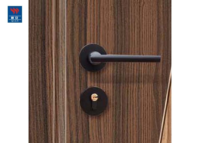 Eco- Friendly Material Interior Modern Solid Wooden Door PVC With Trims Frame Unit