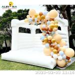 Inflatable Bounce House White Jumping Bouncy Castle Wedding Bouncer Indoor