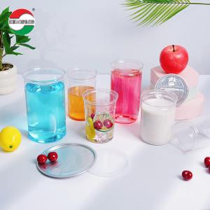 Cylinder Clear Empty Transparent Plastic Cans Square Food Grade PET Plastic Jar
