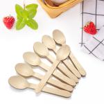 160mm Small Round Biodegradable Wooden Spoons Environmental Protection