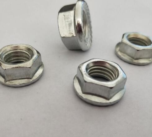 China Stainless Steel DIN6926 Hex Flange Lock Nut With Nylon Insert For Machinery factory