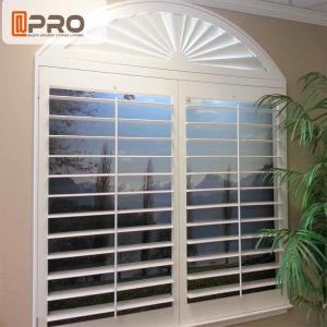 China Custom Made Aluminium Louver Window White Color For Outdoor And Indoor factory