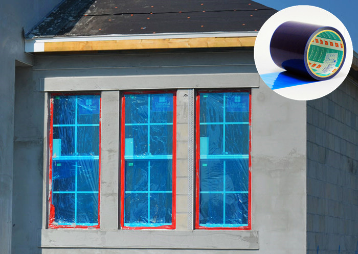No Glue Leave Low Tack Surface Protection Film 50 Micron For Window Glass