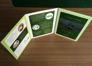 China Convenient Video Brochure Card A4 Size Video Cards For Invitation factory