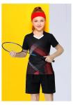 Cotton Sports Wear Clothing Tee Shirts Skirt Sets For Girls Children
