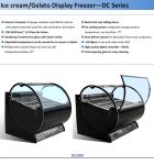 400L Countertop Gelato Ice Cream Display Freezer 1/2 HP