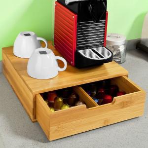 China Bamboo Coffee Pod Storage Drawer factory