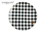 Full Decal Tableware AB Grade 8" Porcelain Dinner Plate