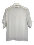 White Color Womens Spring Blouses / Stylish Women'S Blouses With Plus Size