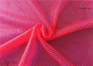 China Customized Knit Big Hole Sports Mesh Polyester Fabric For Women Clothing factory