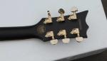 BLACK ESP style solid body guitar,gold hardware,single cutaway Tuneomatic