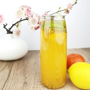 China Cold Pressed Juices 500ml Plastic Container Bottles Flower Bottom factory