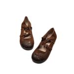 S262 2020 new leather women's shoes with holes on the feet playful sandals cross