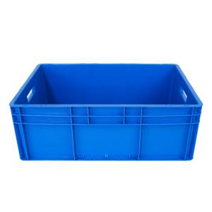 Convenient Eco-Friendly Plastic Storage Crate with Lid and Stackable Design