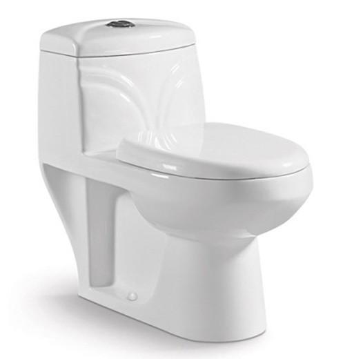 Bathroom Sanitary Ware Ceramic Washdown One piece Toilet with 10cm/4inch