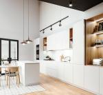 Modern Home Bar Stone Countertop Marble Top High Glossy Kitchen Cabinets