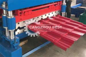 China Glazed Roof Tiles Cladding 5kw Double Layer Roll Forming Machine factory