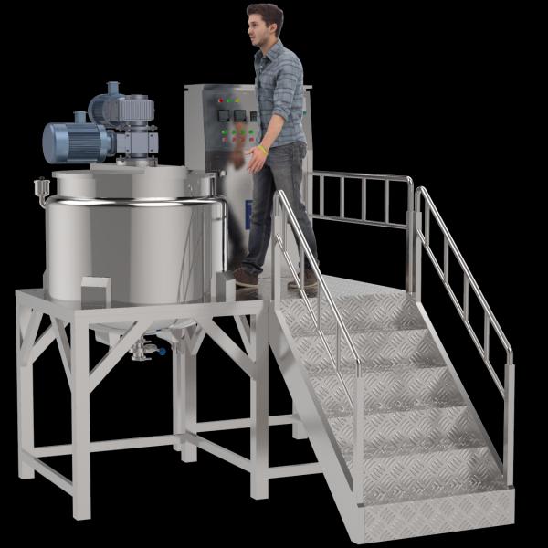 Chemical Mixer Machine Equipment Cosmetic Cream Liquid Detergent Mixing Machine