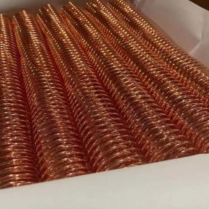 China 44.5mm 48 Turns Electroplated Metal Spiral Coils For Book Binding factory