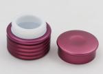 Purple Glass Cosmetic Jars , Glass Cream Containers For Creams And Lotions