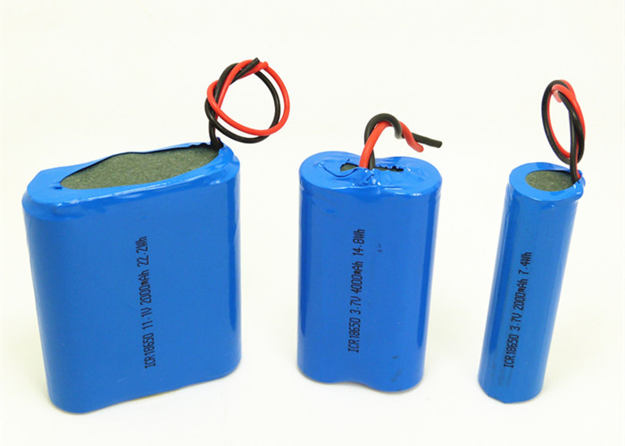 Compact Lithium Ion Car Battery , 18650 2S1P Lithium Ion 7.4 V Rechargeable Battery