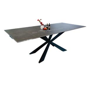 2.1 Meter Modern Rectangle Dining Table With Ceramic Top