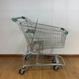 China 100L Grocery Store Rolling Trolley American Style Supermarket Shopping Trolley factory