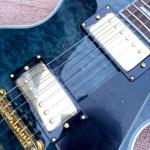 New style high quality custom LP Style electric guitar Gold Hardware in Blue