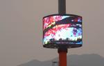 Aluminum Waterproof Curved LED Display P6 mm Outdoor LED Message Board