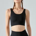 Twist Hollow Out Yoga Underwear Fitness Vest Women'S Removable Bra