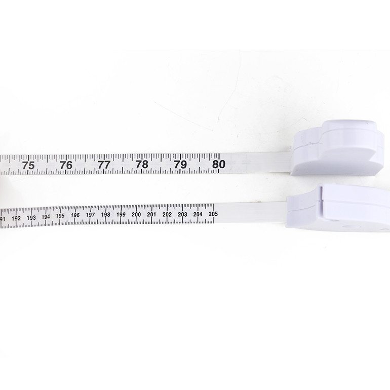 80 Inches White Flexible Girth Or Circumference Self Measuring Tape For Body Personalized With Logo