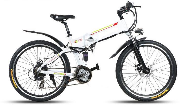 Lightweight Aluminum 350 Watt 26 Inch Folding Electric Bike