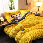 Customized Queen King Size Bed Sheet Quilt Cover Bedding Set in 4 Grade Color