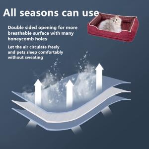 China Removable Washable Thermal Dog Cat Bed Winter Warm Pet Bed Electric Heating factory