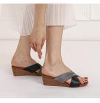 BS125 Slope Heel Roman Sandals Female New Style Bohemian National Wind Open Toe