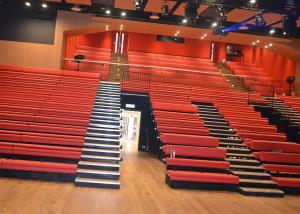 China Customized Platform Retractable Grandstands Spectator Bench Leather / Fabric Upholstery factory