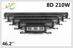 High Power E-mark approved single row 46inch 210W 8D Light bar for offroad