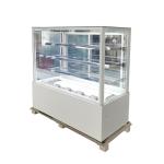 Marble Base Commercial Ultra Clear Glass Cake Chiller Cake Showcase Display