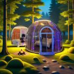 Polycarbonate dome tent Transparent Bubble House Prefab Dome House for outdoor