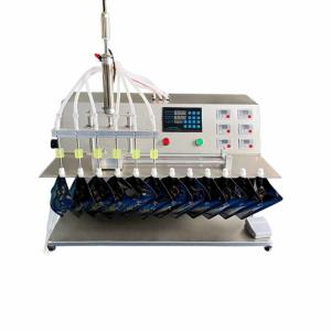 Semi Automatic Four Head Slide Nozzles Liquid Water Spout Pouch Bag Filling